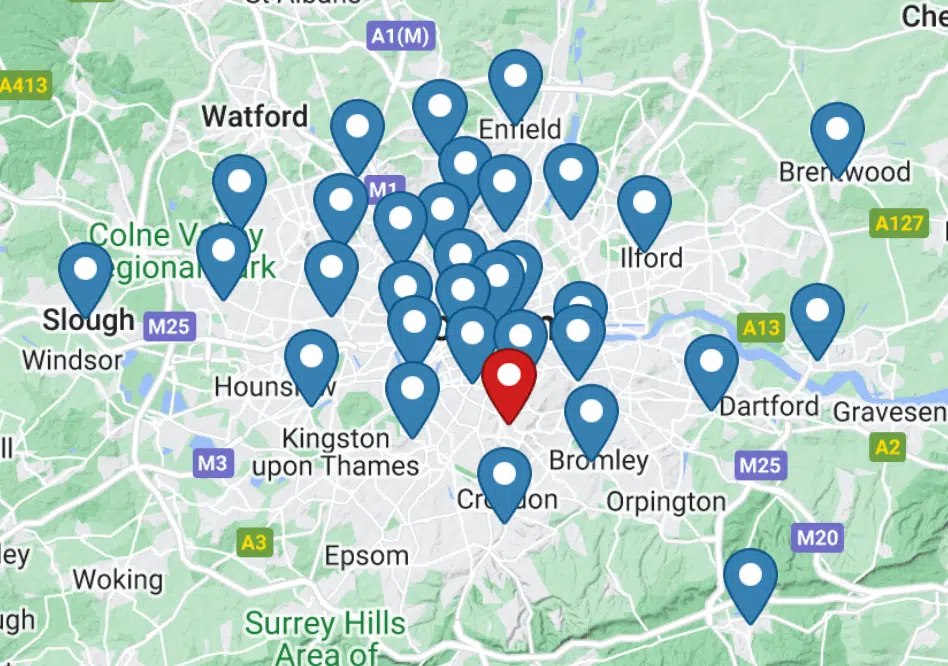 clear earwax clinic locations in London and nearby areas